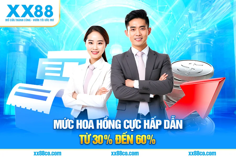 Mức Hoa Hồng Cực Hấp Dẫn – Từ 30% Đến 60%